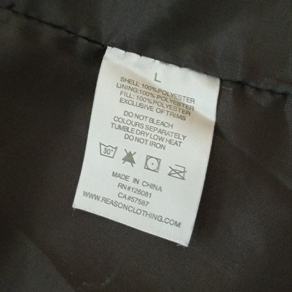 Reason Dragon Tiger Puffer Jacket size L - Picture 9 of 11